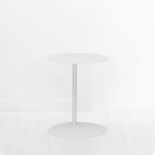 Archie Round Side Table Tall - White